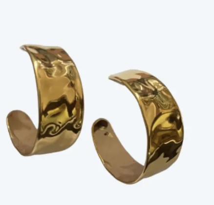 Golden Chunky Earrings - FY0101